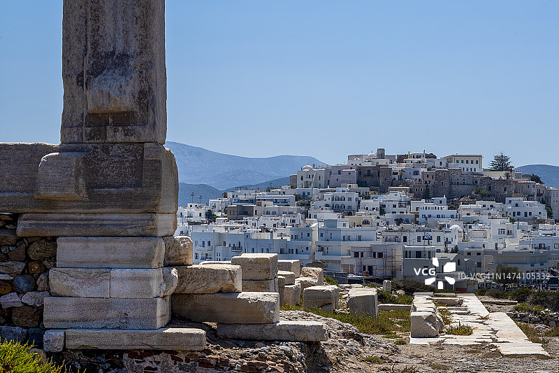 纳克索斯镇的波塔拉门图片素材