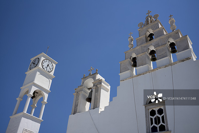 希腊纳克索斯岛菲洛蒂的教堂图片素材