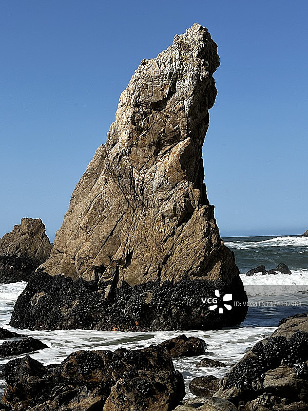 麦克卢尔海滩的隐蔽海湾图片素材