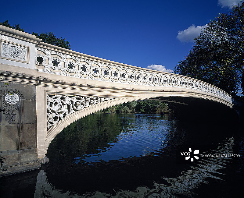 中央公园的弓桥图片素材