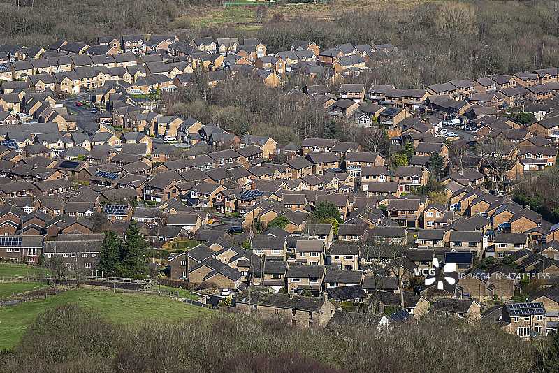 英格兰北部的住宅区图片素材
