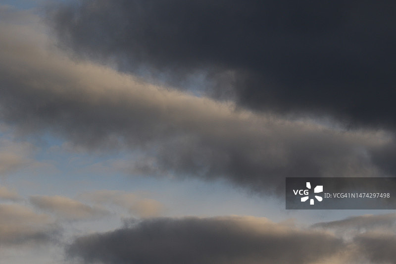 暴风雨天气和乌云图片素材