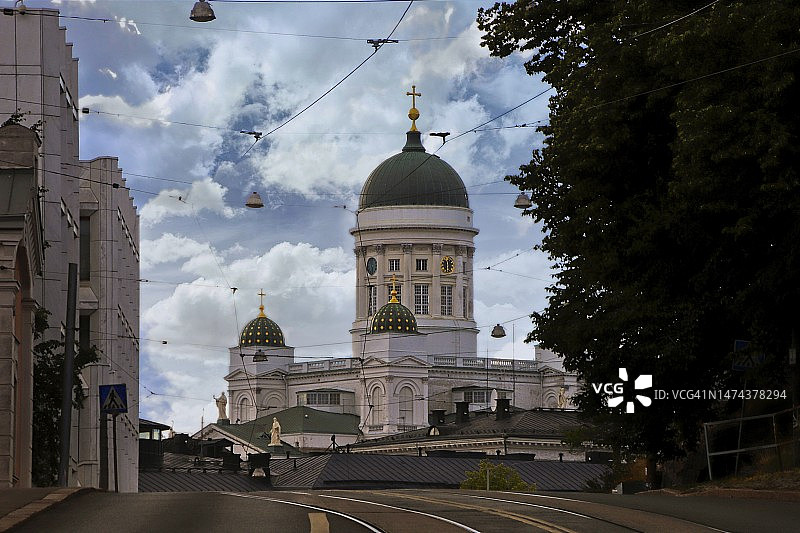 赫尔辛基大教堂圆顶图片素材
