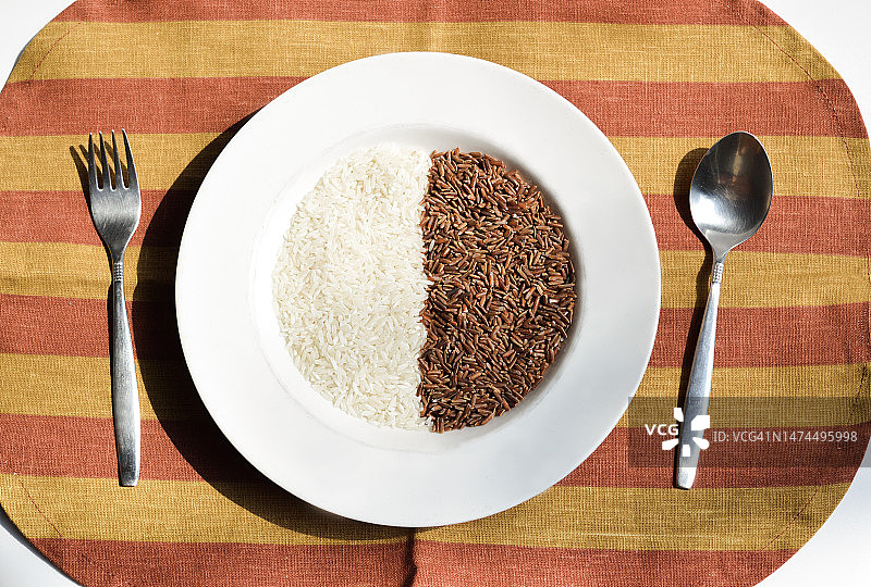 白米和红米图片素材