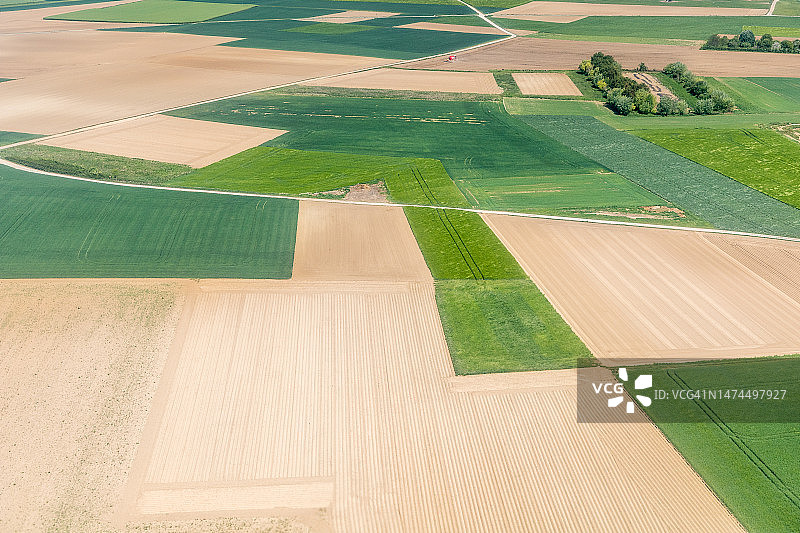 航拍东佛兰德耕地图片素材