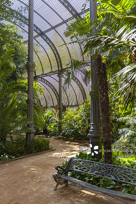 巴塞罗那城堡公园温室图片素材