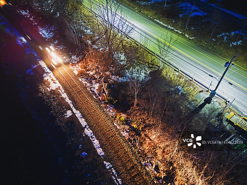 货运火车引擎图片素材