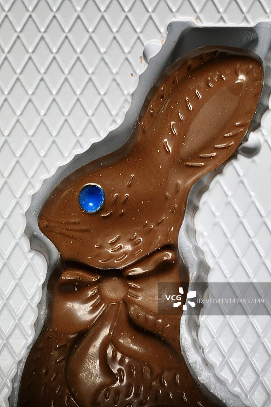 巧克力兔子复活节糖果图片素材