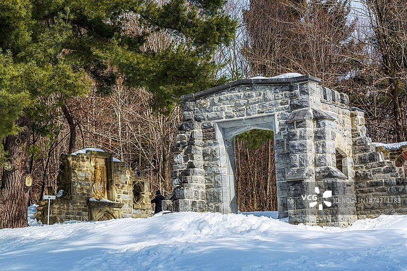 加拿大魁北克省加蒂诺的麦肯齐·金庄园图片素材
