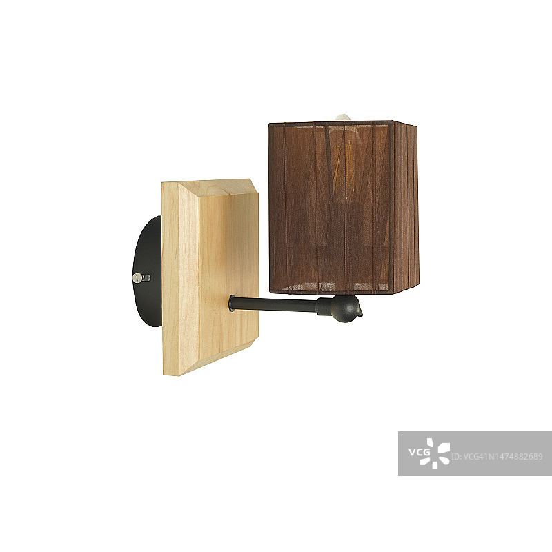 白色背景上的壁灯图片素材