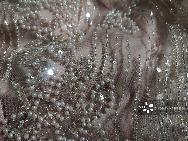 珠绣面料图片素材