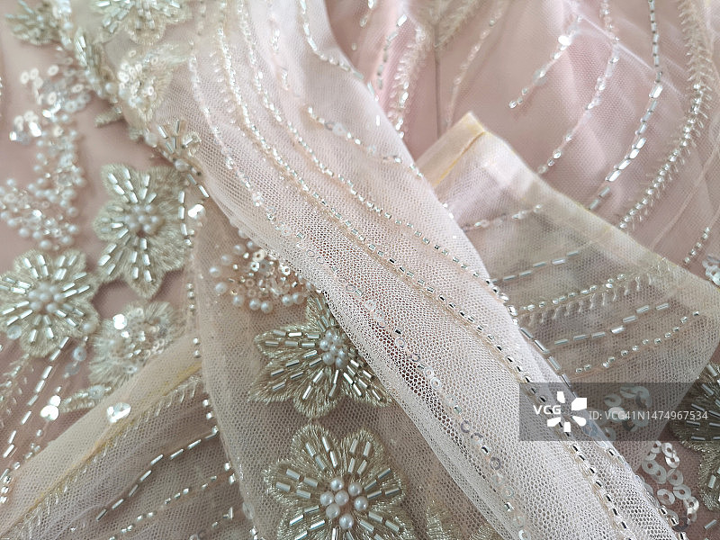 珠绣面料图片素材