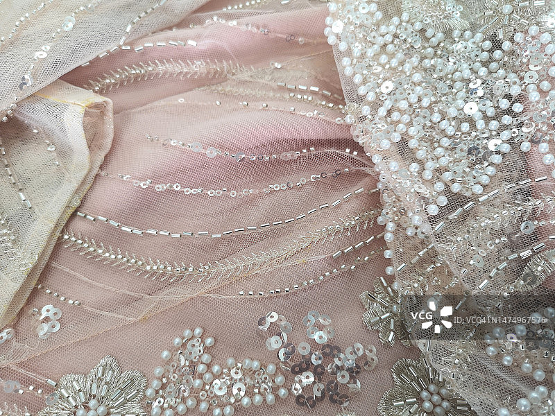珠绣面料图片素材