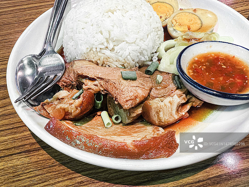 泰式猪脚饭图片素材