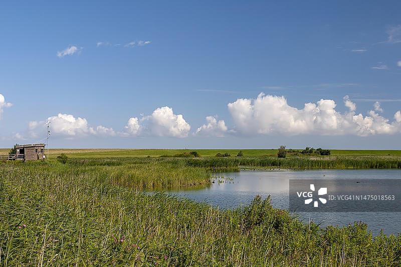 德国下萨克森克鲁姆赫恩的豪埃纳普滕观景小屋图片素材