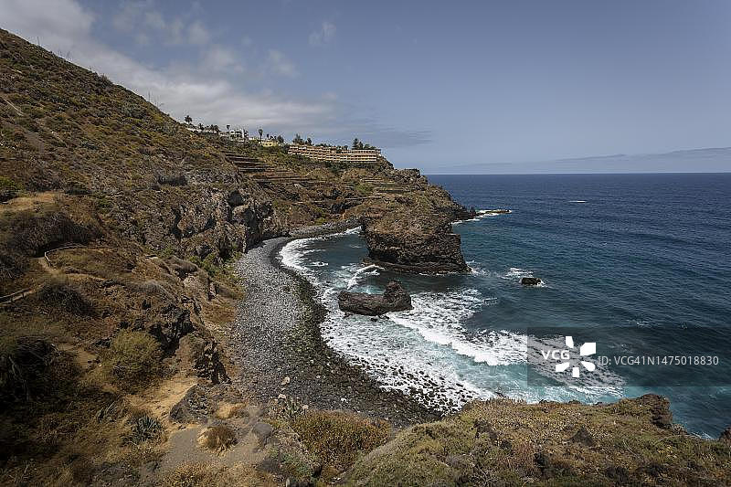罗克斯海滩，西班牙特内里费岛图片素材