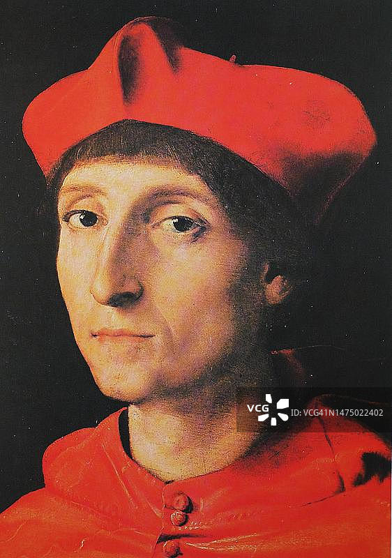 拉斐尔·桑西奥作品《红衣主教》图片素材