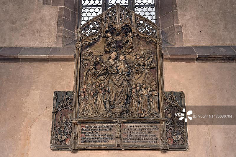 亚当·克拉夫特为佩尔根斯托弗创作的墓碑（15世纪，位于德国巴伐利亚州纽伦堡圣母教堂）图片素材