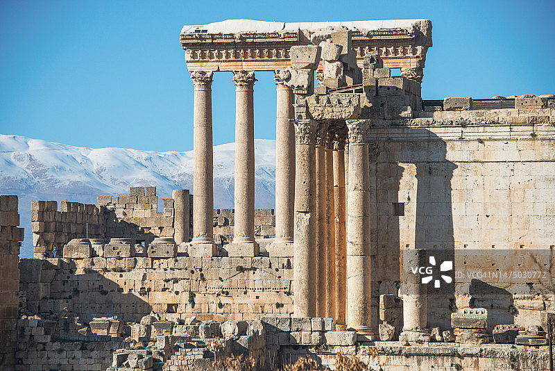 黎巴嫩巴尔贝克古城遗址图片素材