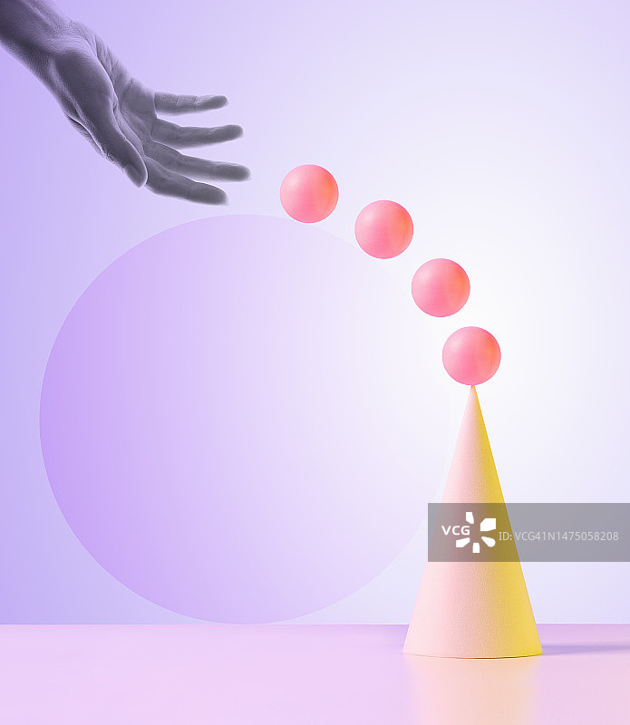 手抛球指向目标图片素材