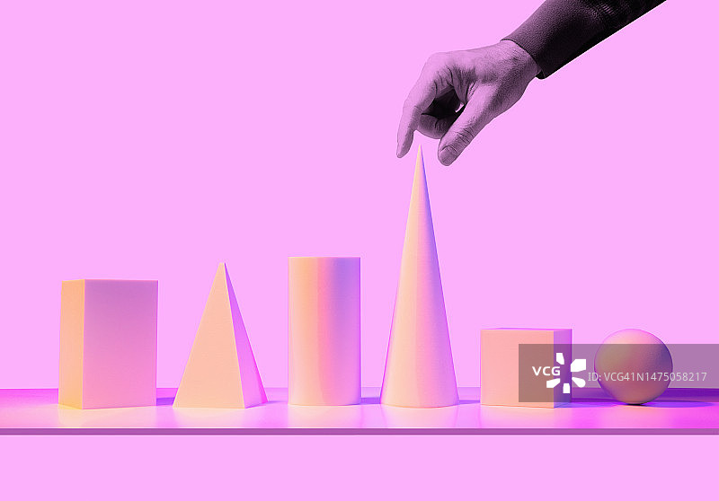 几何形状选择图片素材