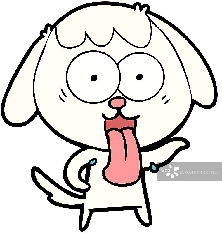 可爱的卡通狗图片素材