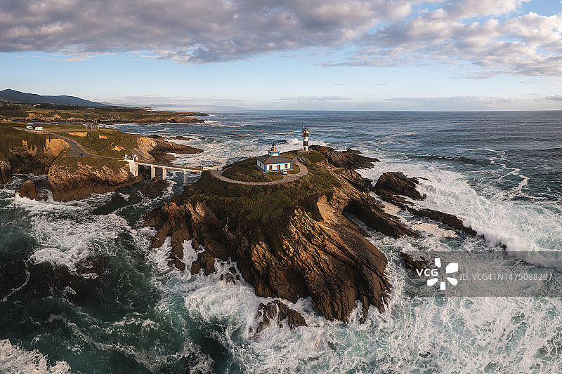 西班牙潘查岛灯塔图片素材