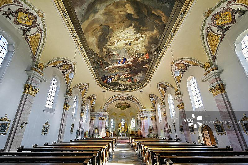 德国巴伐利亚肯普滕科滕圣母升天罗马天主教堂图片素材