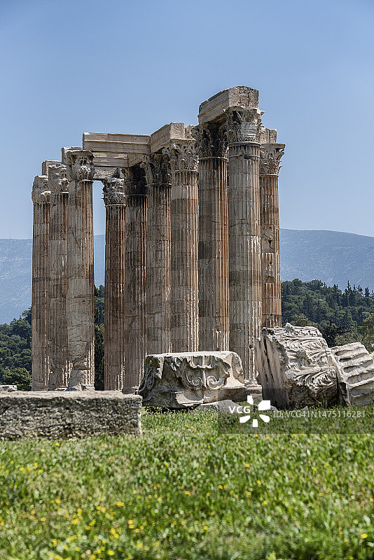 雅典奥林匹亚宙斯神庙图片素材