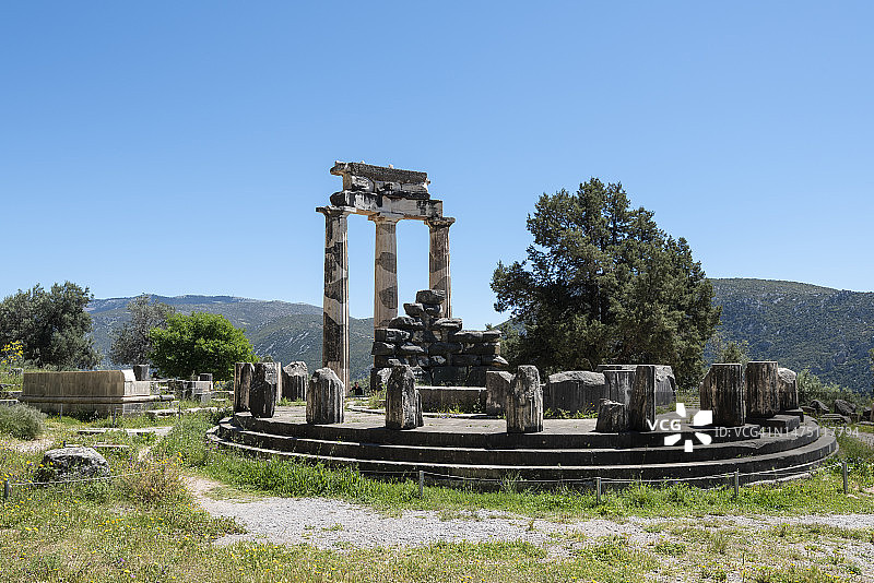 希腊德尔斐遗址图片素材