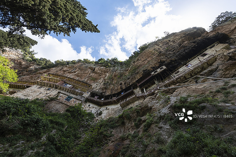 希腊古老修道院图片素材