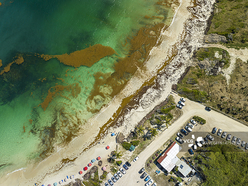 安提瓜半月湾海滩图片素材