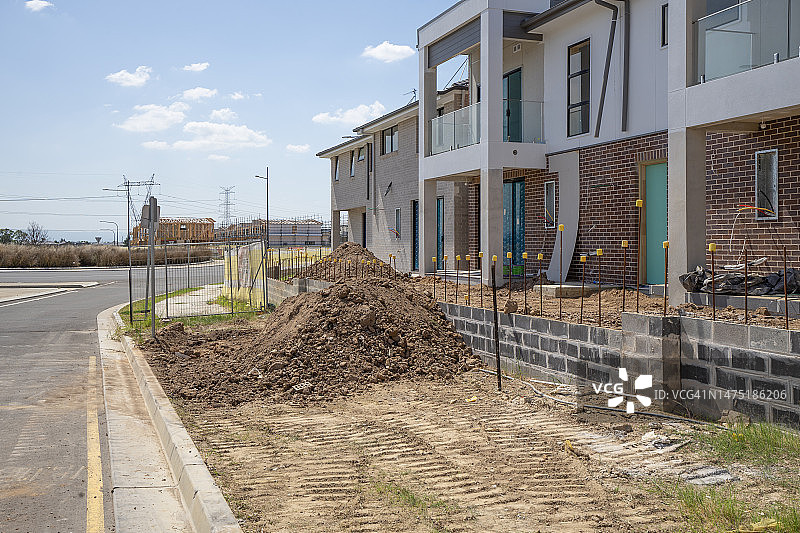 新建住房施工图片素材
