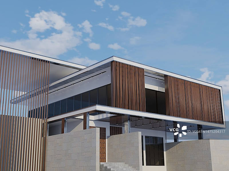 炫酷现代住宅图片素材