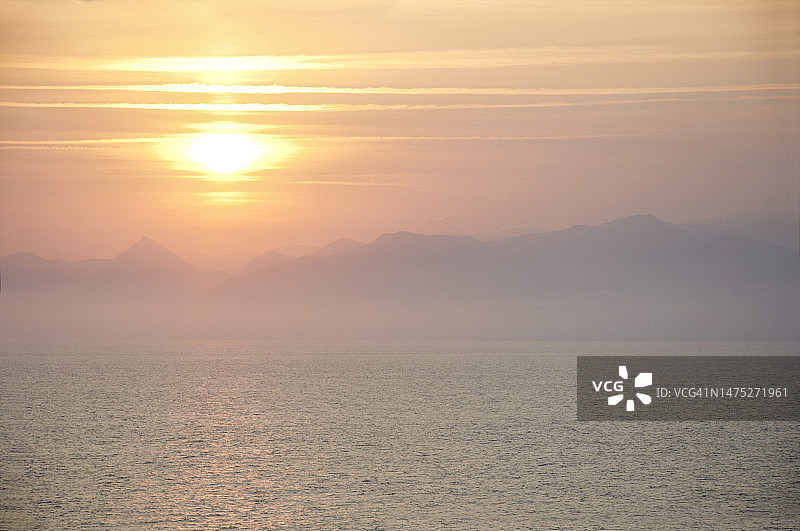 海上日落图片素材