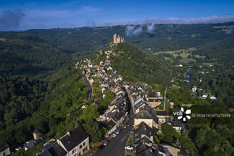 法国阿韦龙省纳雅克中世纪村庄图片素材