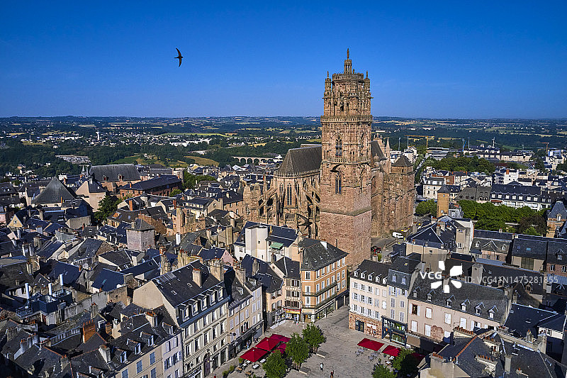 法国阿韦龙省罗德兹市风光图片素材