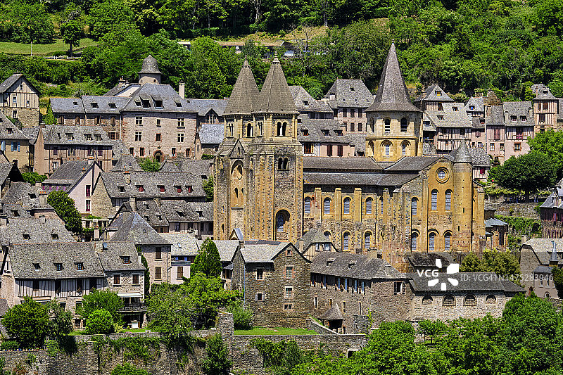 法国阿韦龙孔克村图片素材