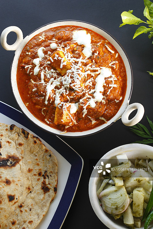 印度芝士奶油咖喱图片素材