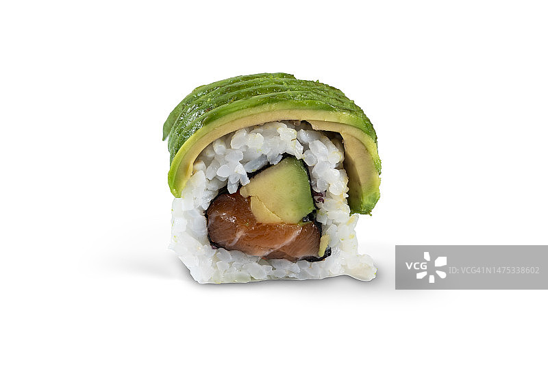 寿司特写，白色背景，西班牙巴塞罗那图片素材