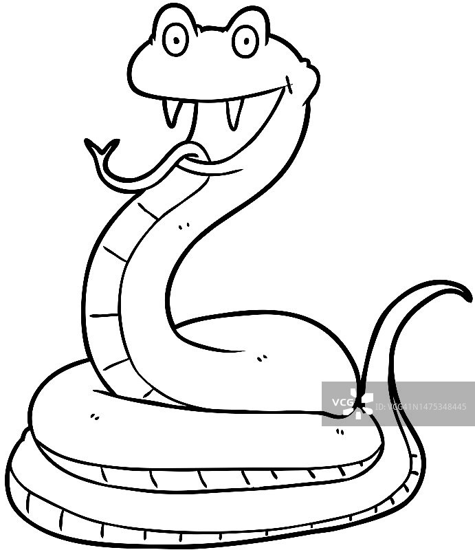 卡通快乐蛇图片素材