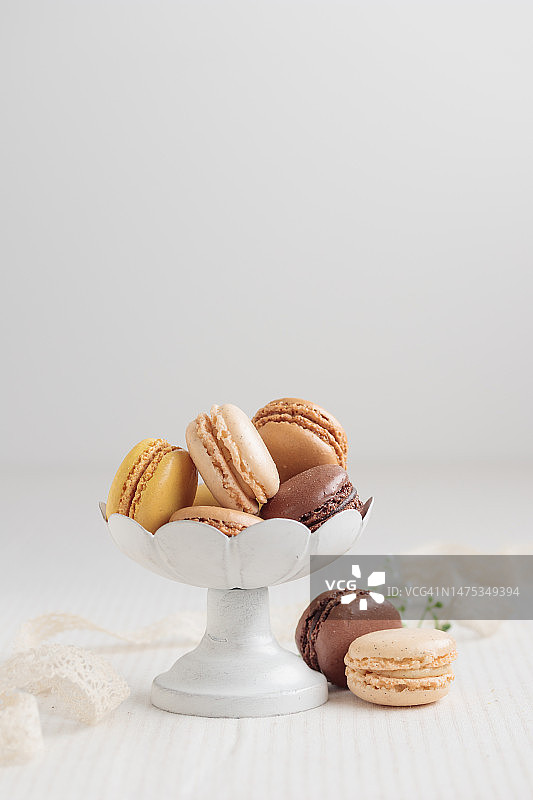 巧克力香草咖啡色生态手工天然马卡龙图片素材