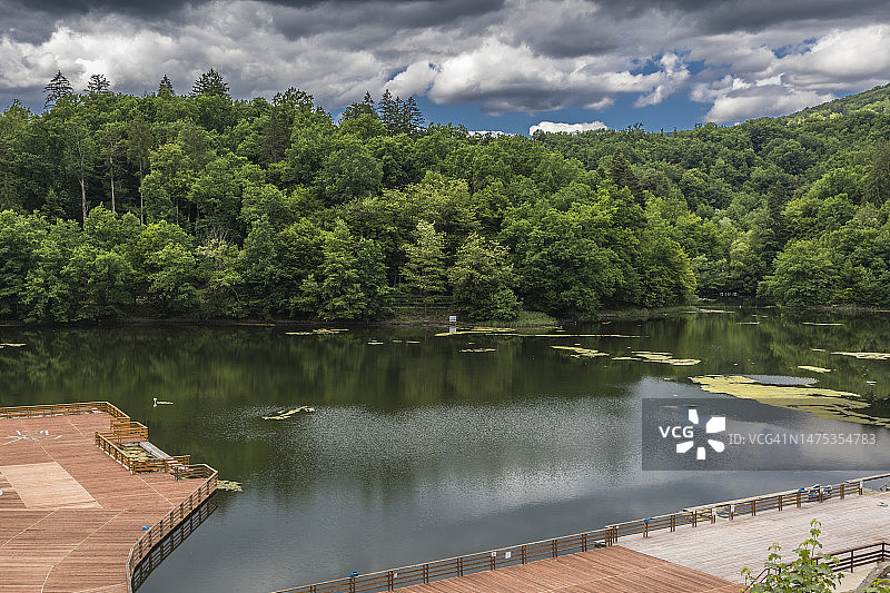 乌尔苏湖（罗马尼亚穆列什索瓦塔特兰西瓦尼亚熊湖）图片素材