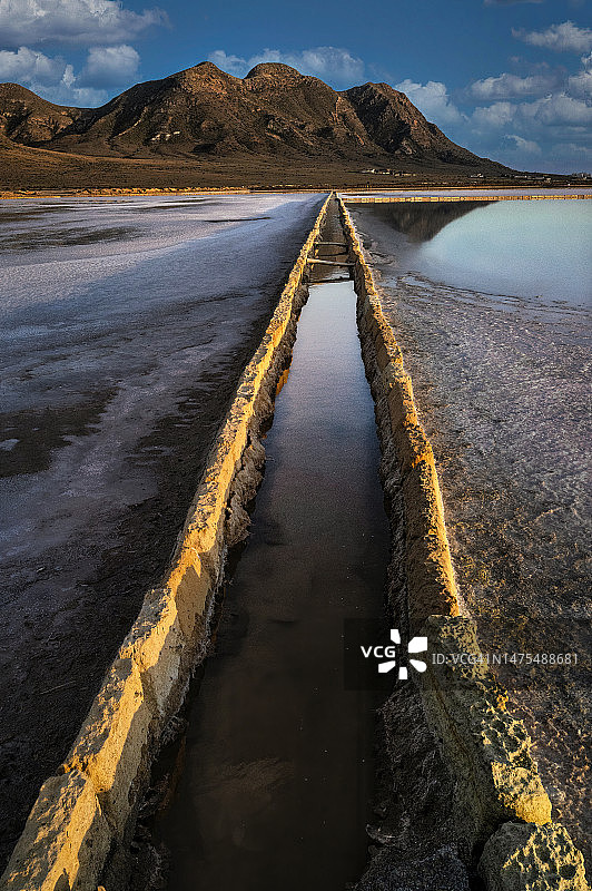 加塔角盐滩图片素材