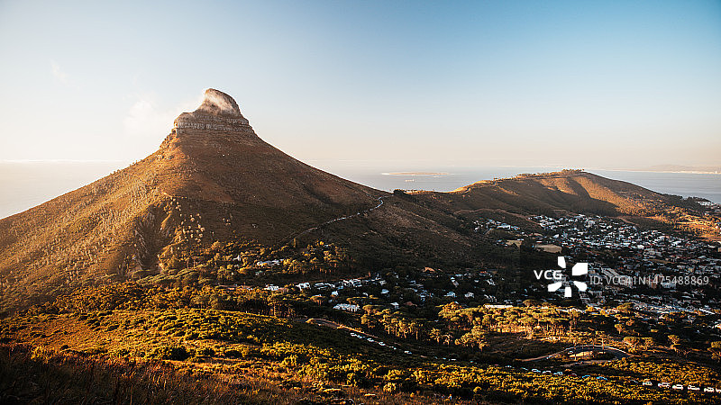 南非开普敦的狮头山图片素材