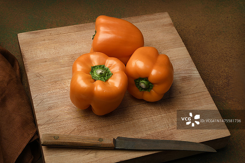 橙色甜椒图片素材