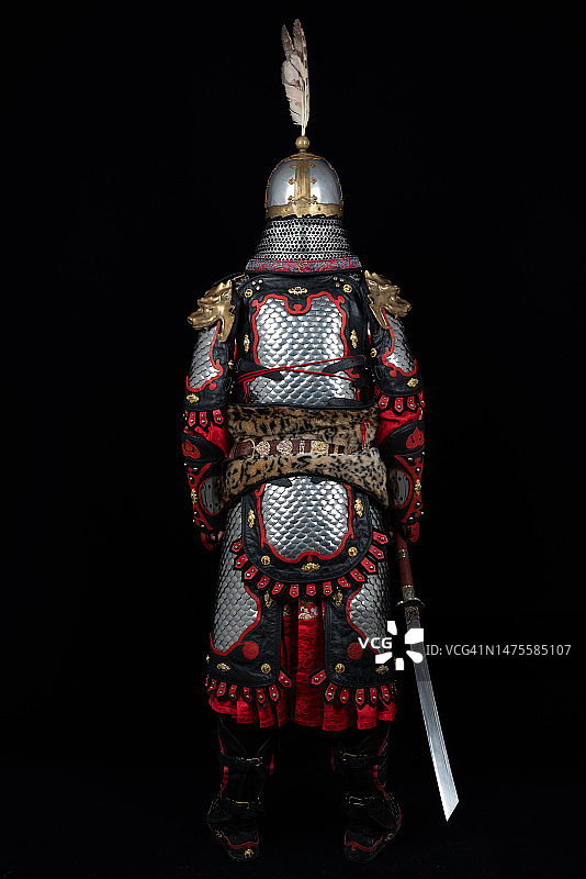 中国唐代盔甲图片素材