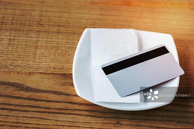 信用卡桌面俯视图图片素材