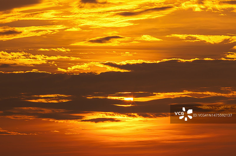 太阳与高温热浪，气候变化图片素材