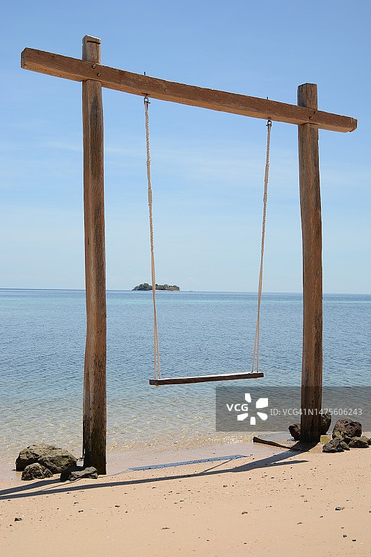 印度尼西亚安亚尔的壮丽海景图片素材